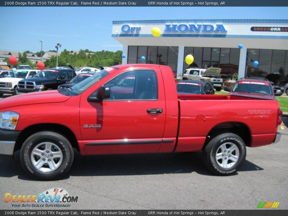 2008 Dodge Ram 1500 TRX Regular Cab Flame Red / Medium Slate Gray Photo #2