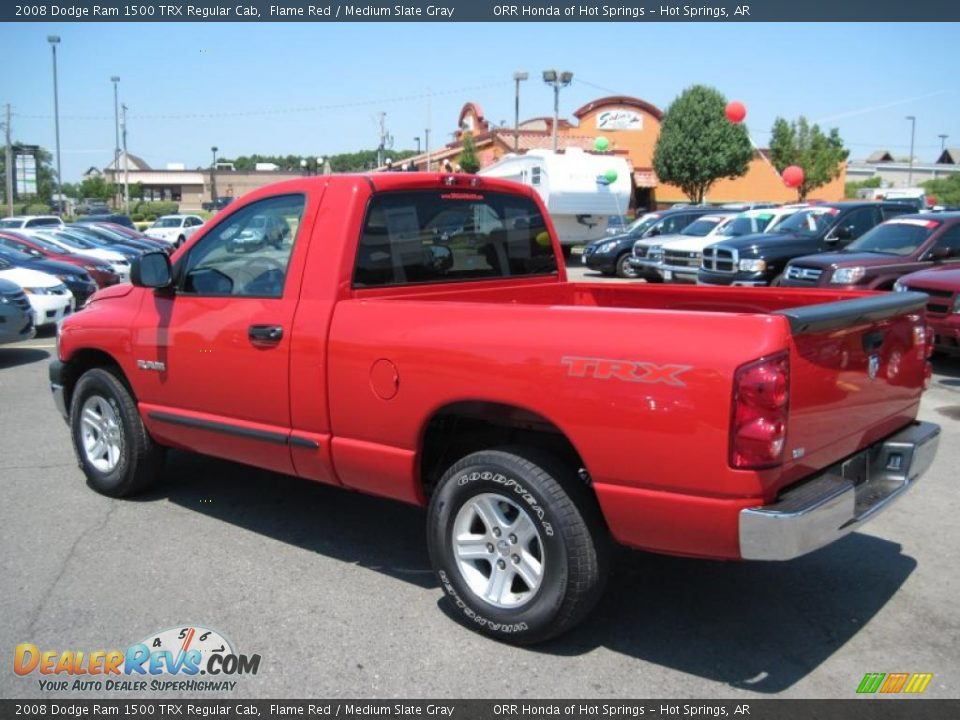 2008 Dodge Ram 1500 TRX Regular Cab Flame Red / Medium Slate Gray Photo #3