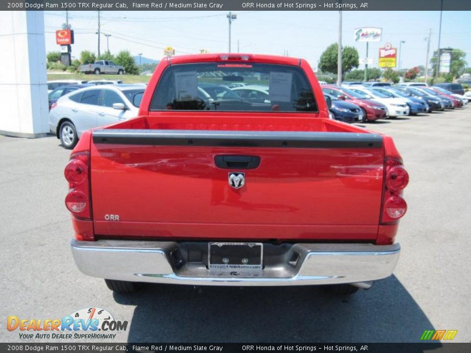 2008 Dodge Ram 1500 TRX Regular Cab Flame Red / Medium Slate Gray Photo #4