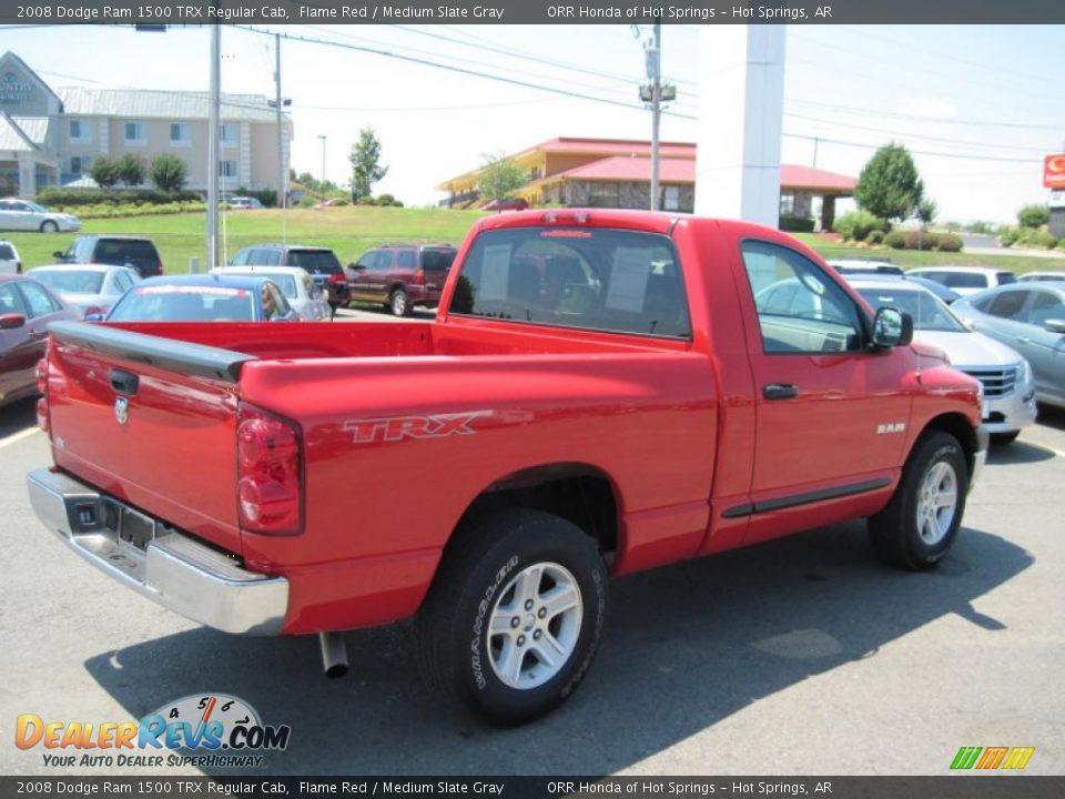 2008 Dodge Ram 1500 TRX Regular Cab Flame Red / Medium Slate Gray Photo #5