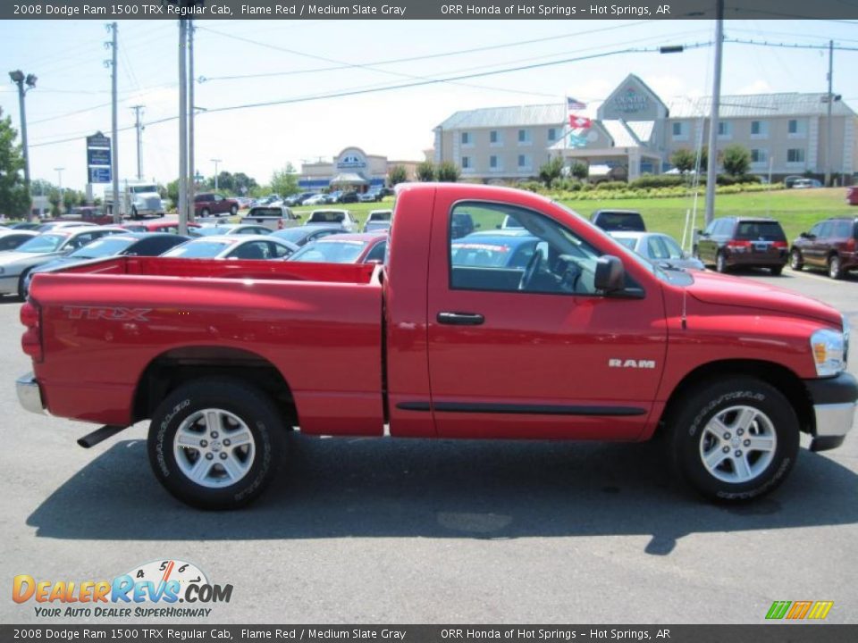 2008 Dodge Ram 1500 TRX Regular Cab Flame Red / Medium Slate Gray Photo #6