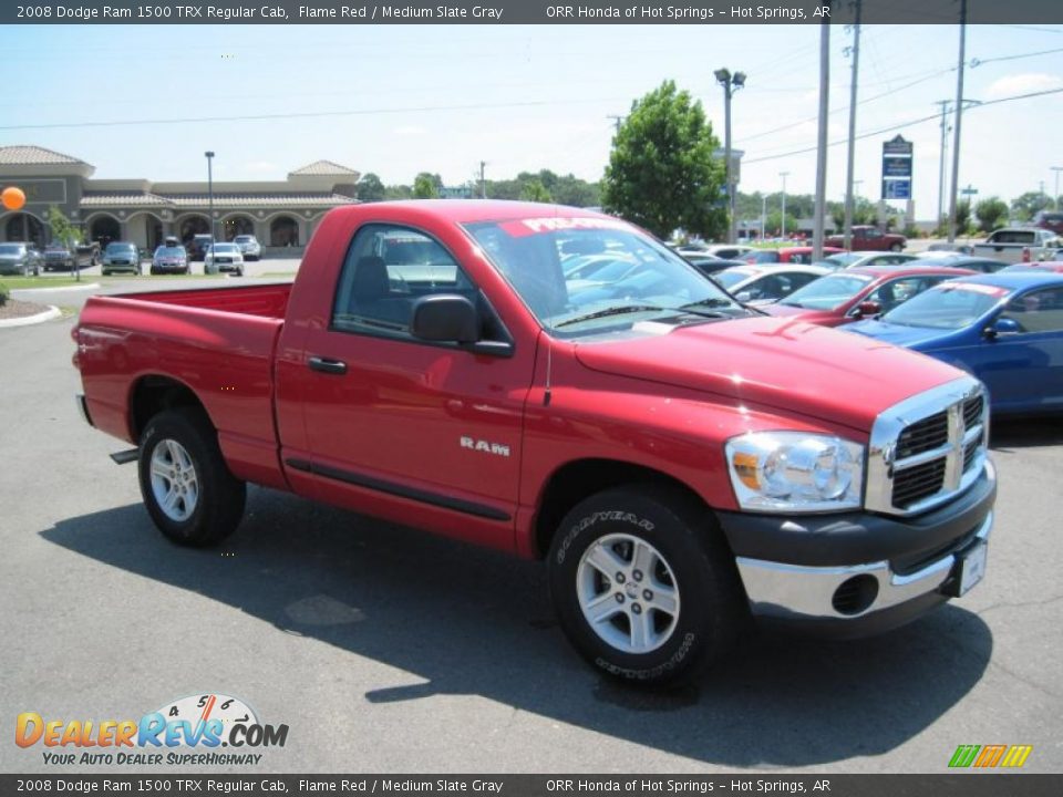 2008 Dodge Ram 1500 TRX Regular Cab Flame Red / Medium Slate Gray Photo #7