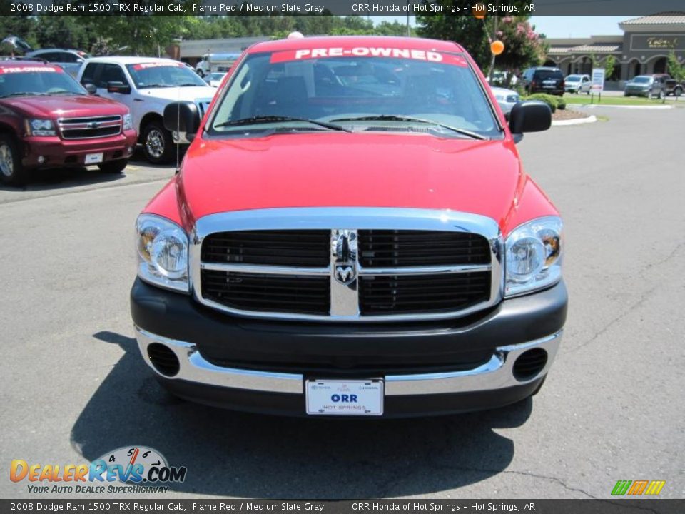 2008 Dodge Ram 1500 TRX Regular Cab Flame Red / Medium Slate Gray Photo #8