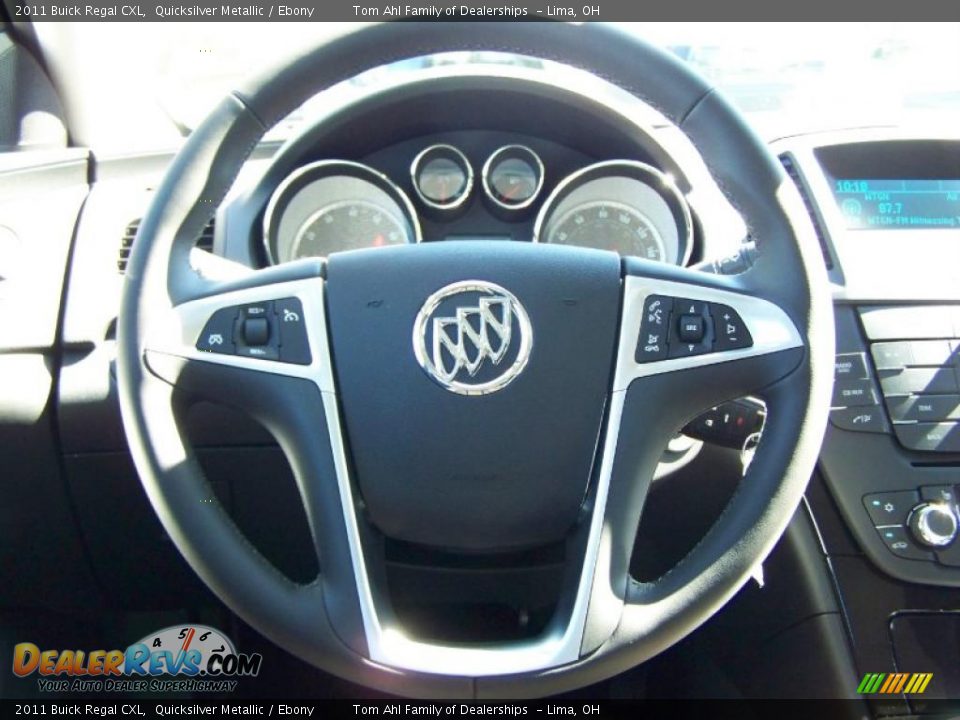 2011 Buick Regal CXL Quicksilver Metallic / Ebony Photo #19