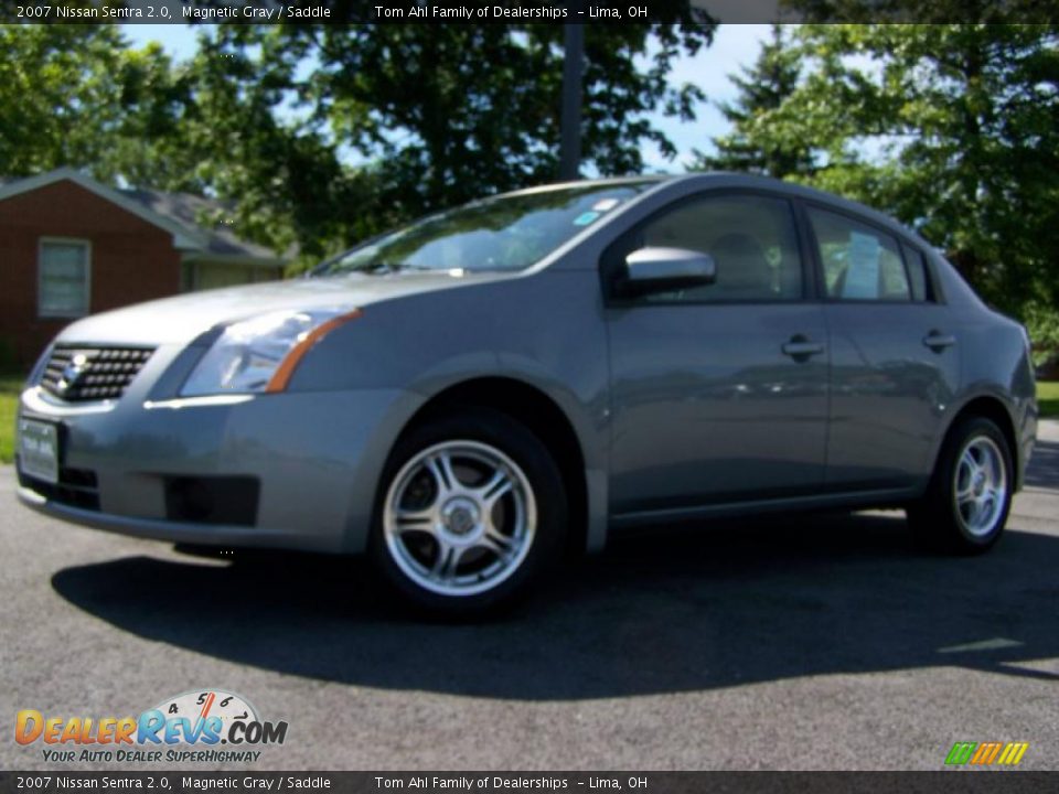 2007 Nissan Sentra 2.0 Magnetic Gray / Saddle Photo #5
