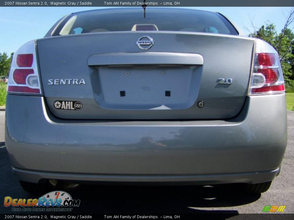 2007 Nissan Sentra 2.0 Magnetic Gray / Saddle Photo #6