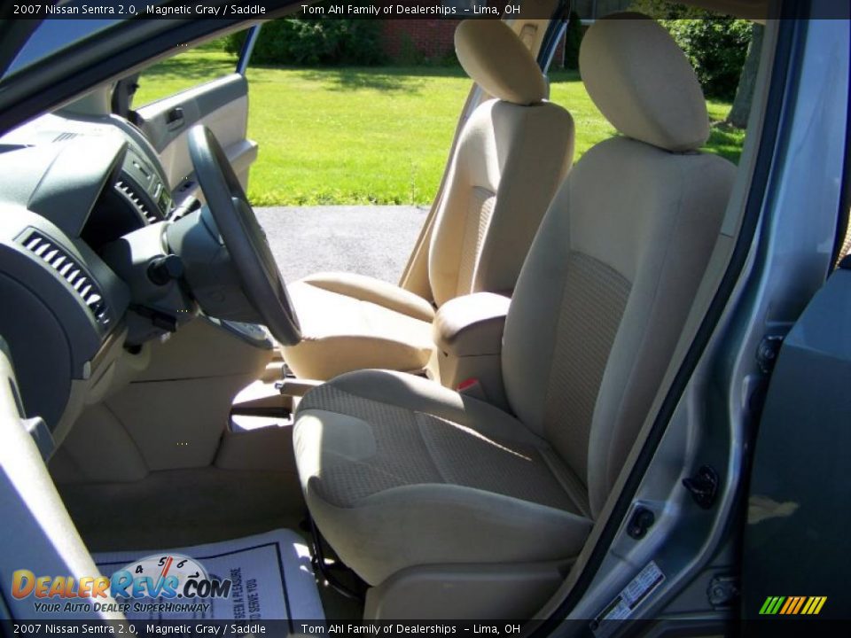 2007 Nissan Sentra 2.0 Magnetic Gray / Saddle Photo #9