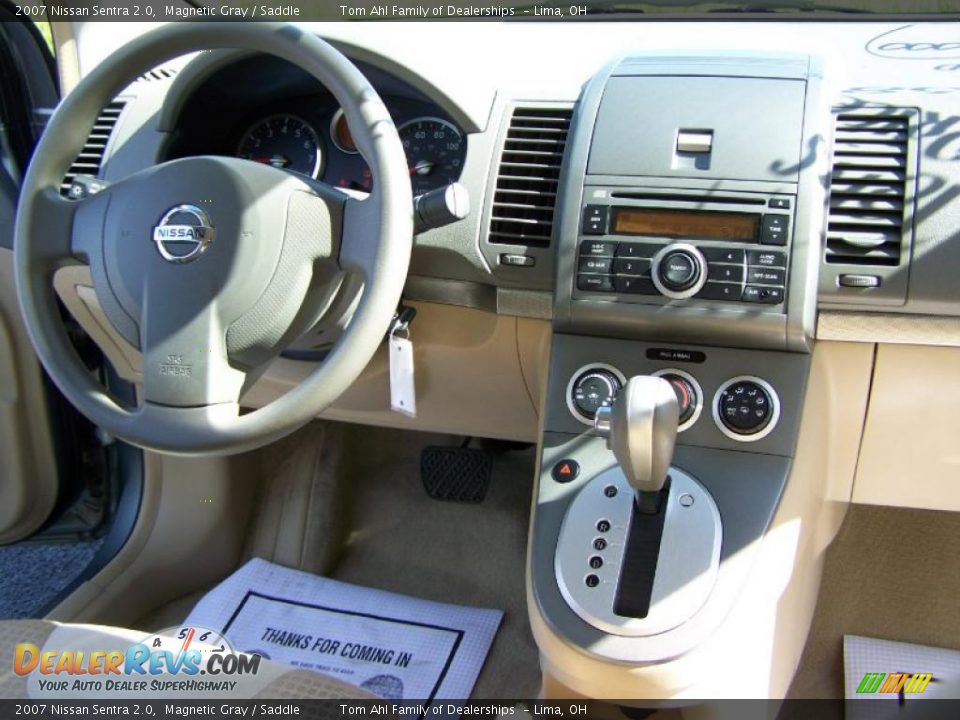 2007 Nissan Sentra 2.0 Magnetic Gray / Saddle Photo #15