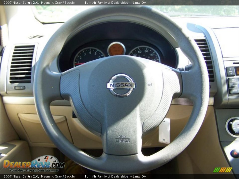 2007 Nissan Sentra 2.0 Magnetic Gray / Saddle Photo #18