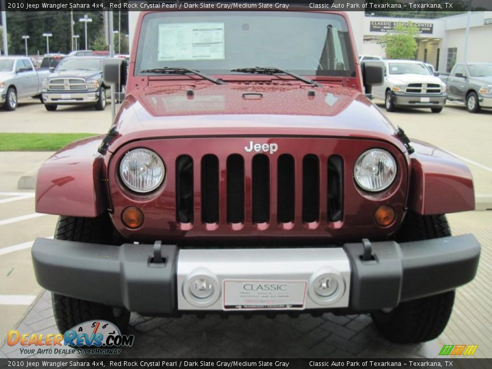 2010 Jeep Wrangler Sahara 4x4 Red Rock Crystal Pearl / Dark Slate Gray/Medium Slate Gray Photo #2