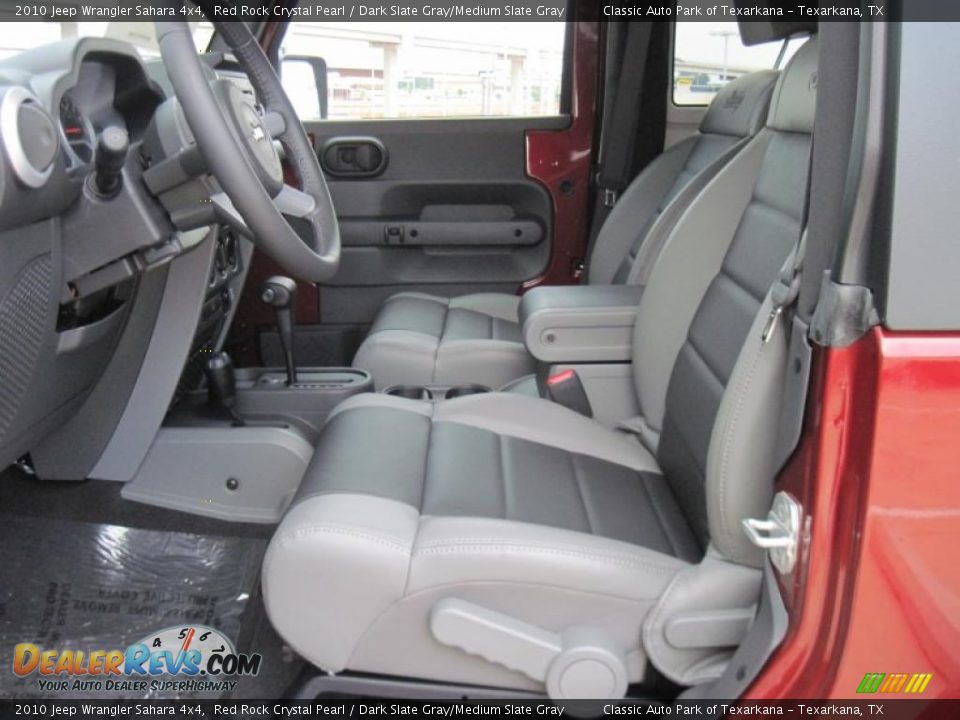 2010 Jeep Wrangler Sahara 4x4 Red Rock Crystal Pearl / Dark Slate Gray/Medium Slate Gray Photo #4