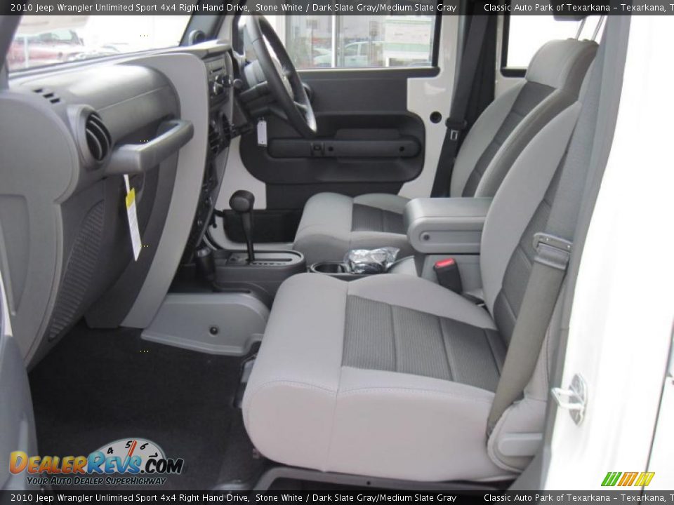 2010 Jeep Wrangler Unlimited Sport 4x4 Right Hand Drive Stone White / Dark Slate Gray/Medium Slate Gray Photo #8
