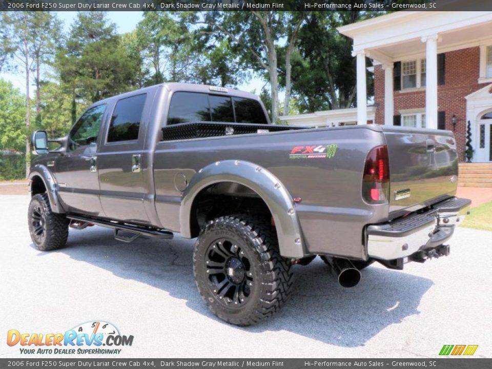2006 Ford F250 Super Duty Lariat Crew Cab 4x4 Dark Shadow Gray Metallic / Medium Flint Photo #6
