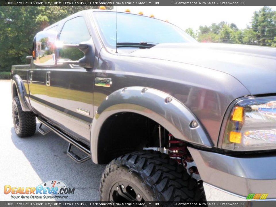 2006 Ford F250 Super Duty Lariat Crew Cab 4x4 Dark Shadow Gray Metallic / Medium Flint Photo #20