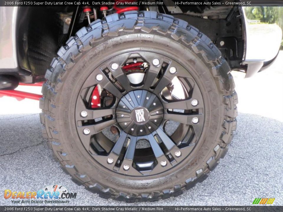 2006 Ford F250 Super Duty Lariat Crew Cab 4x4 Dark Shadow Gray Metallic / Medium Flint Photo #21