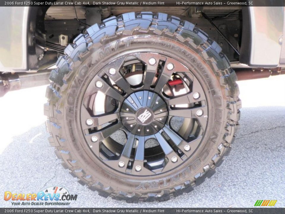 2006 Ford F250 Super Duty Lariat Crew Cab 4x4 Dark Shadow Gray Metallic / Medium Flint Photo #26