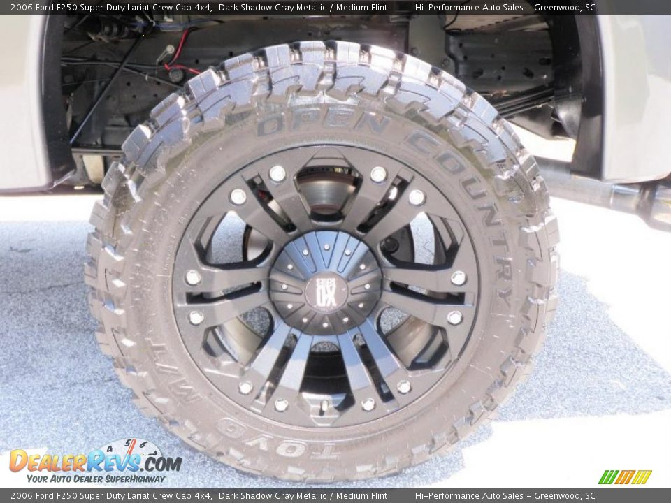 2006 Ford F250 Super Duty Lariat Crew Cab 4x4 Dark Shadow Gray Metallic / Medium Flint Photo #30