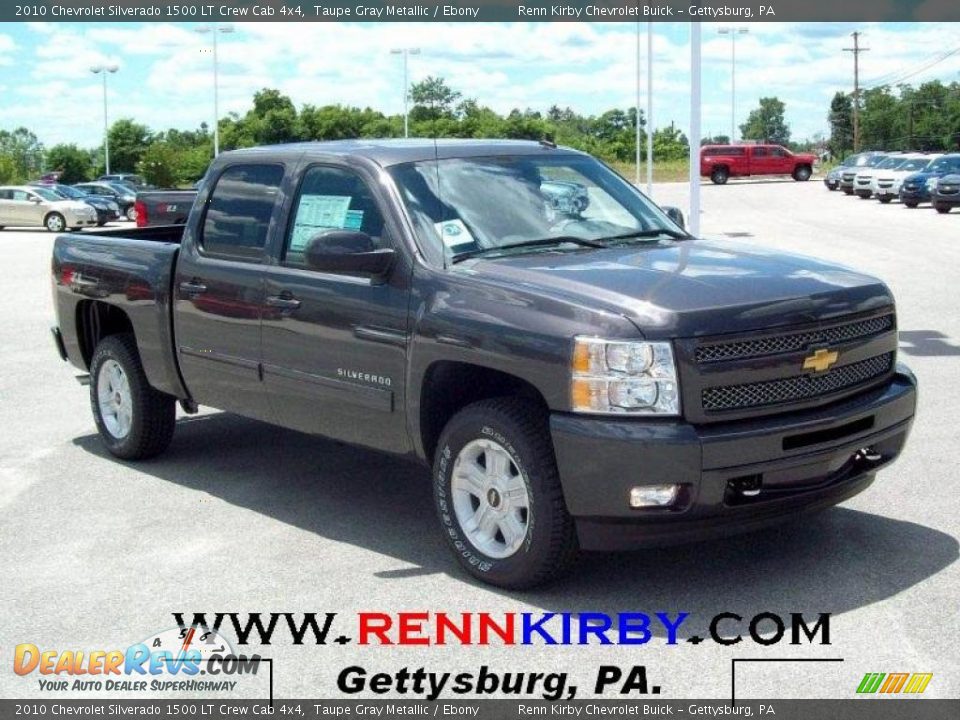 2010 Chevrolet Silverado 1500 LT Crew Cab 4x4 Taupe Gray Metallic / Ebony Photo #1