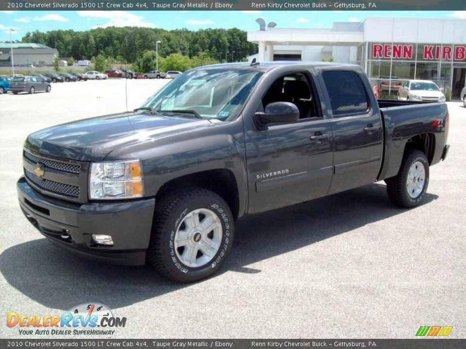 2010 Chevrolet Silverado 1500 LT Crew Cab 4x4 Taupe Gray Metallic / Ebony Photo #3