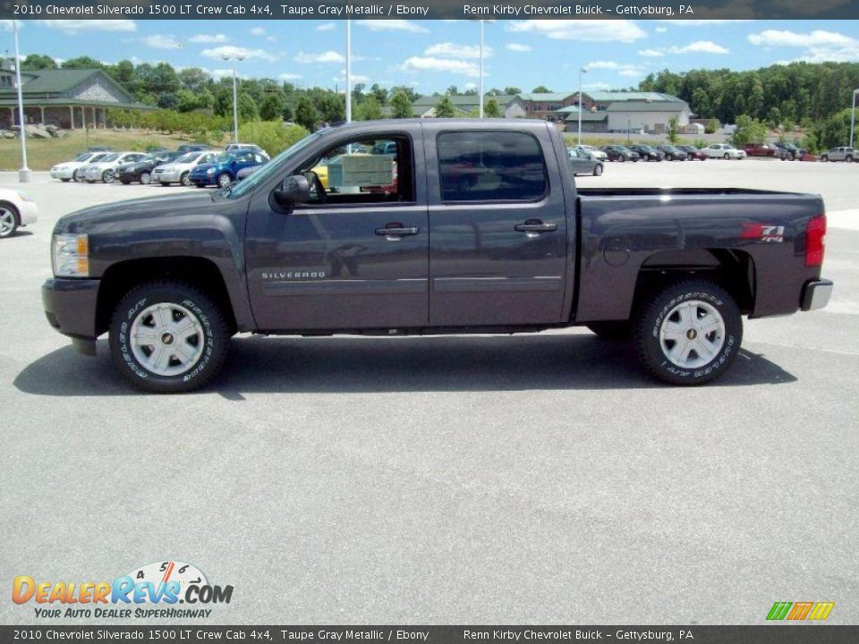2010 Chevrolet Silverado 1500 LT Crew Cab 4x4 Taupe Gray Metallic / Ebony Photo #5