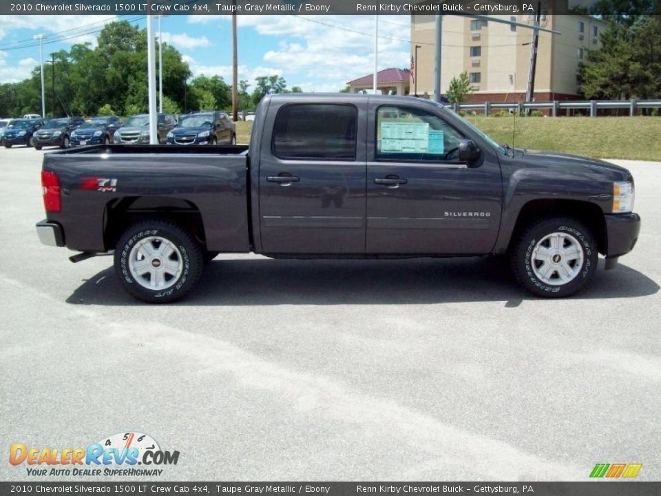 2010 Chevrolet Silverado 1500 LT Crew Cab 4x4 Taupe Gray Metallic / Ebony Photo #6