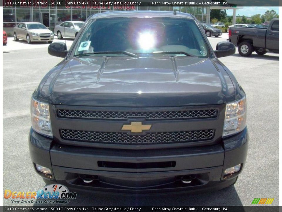 2010 Chevrolet Silverado 1500 LT Crew Cab 4x4 Taupe Gray Metallic / Ebony Photo #7