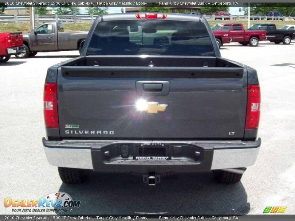 2010 Chevrolet Silverado 1500 LT Crew Cab 4x4 Taupe Gray Metallic / Ebony Photo #8