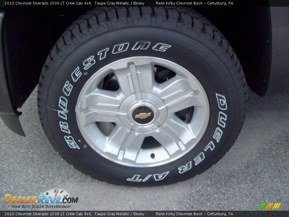 2010 Chevrolet Silverado 1500 LT Crew Cab 4x4 Taupe Gray Metallic / Ebony Photo #9