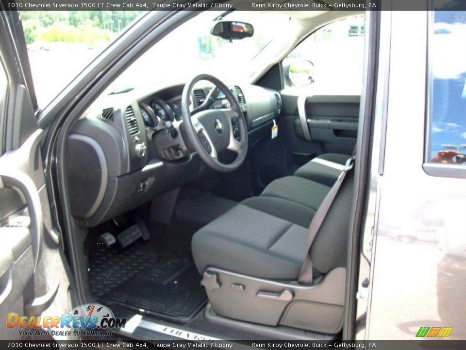 2010 Chevrolet Silverado 1500 LT Crew Cab 4x4 Taupe Gray Metallic / Ebony Photo #10