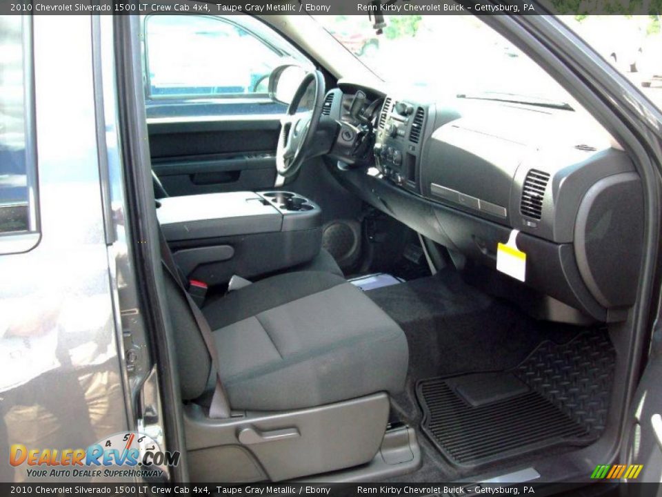 2010 Chevrolet Silverado 1500 LT Crew Cab 4x4 Taupe Gray Metallic / Ebony Photo #13