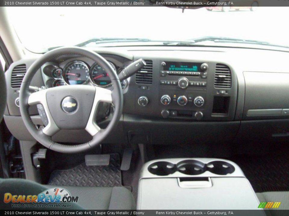2010 Chevrolet Silverado 1500 LT Crew Cab 4x4 Taupe Gray Metallic / Ebony Photo #14
