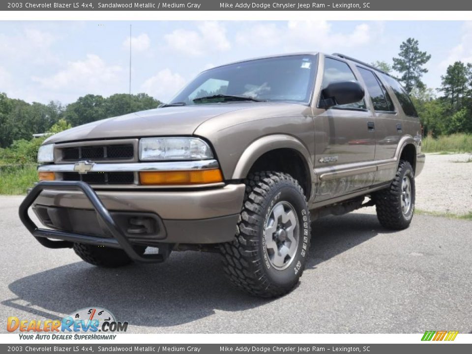 2003 Chevrolet Blazer LS 4x4 Sandalwood Metallic / Medium Gray Photo #1