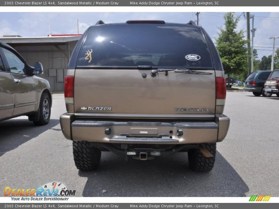 2003 Chevrolet Blazer LS 4x4 Sandalwood Metallic / Medium Gray Photo #4