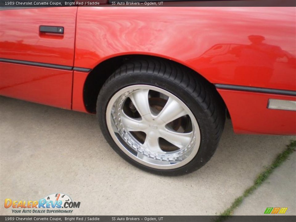 1989 Chevrolet Corvette Coupe Bright Red / Saddle Photo #5