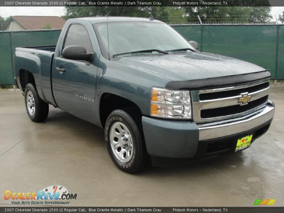 2007 Chevrolet Silverado 1500 LS Regular Cab Blue Granite Metallic / Dark Titanium Gray Photo #1