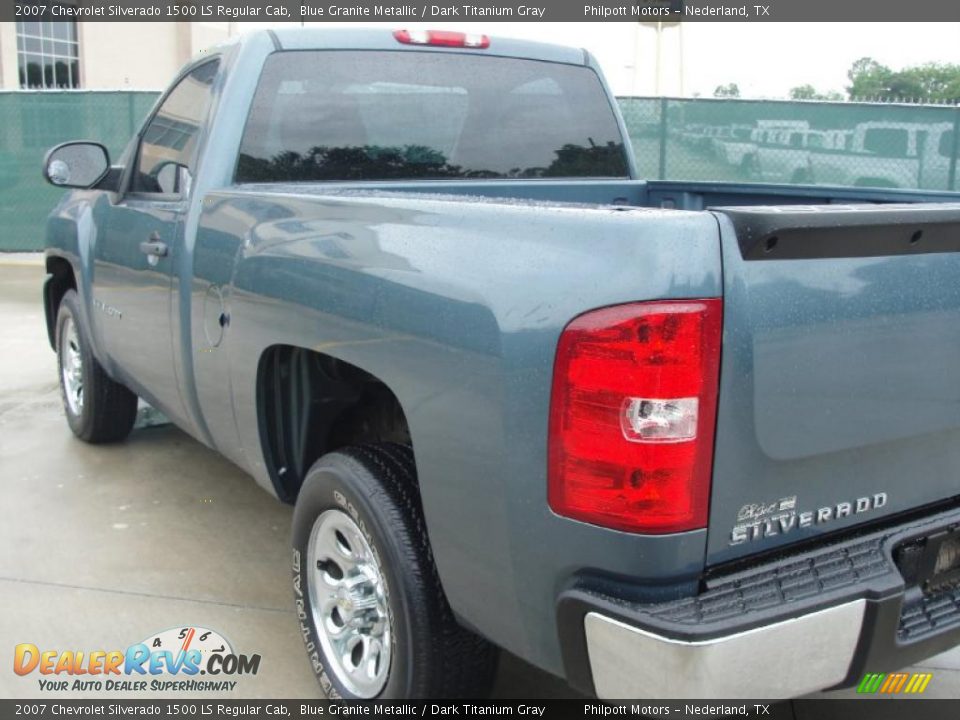 2007 Chevrolet Silverado 1500 LS Regular Cab Blue Granite Metallic / Dark Titanium Gray Photo #5