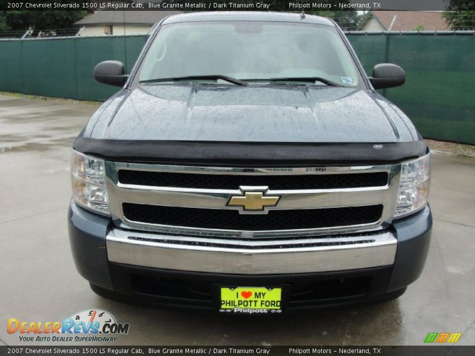 2007 Chevrolet Silverado 1500 LS Regular Cab Blue Granite Metallic / Dark Titanium Gray Photo #8