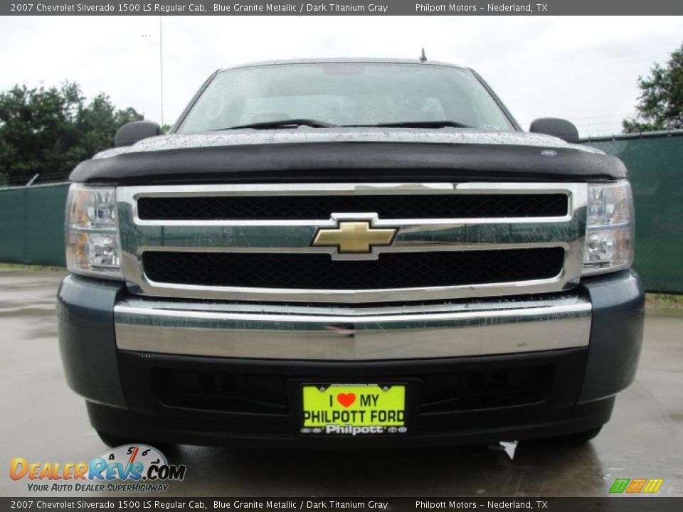 2007 Chevrolet Silverado 1500 LS Regular Cab Blue Granite Metallic / Dark Titanium Gray Photo #9