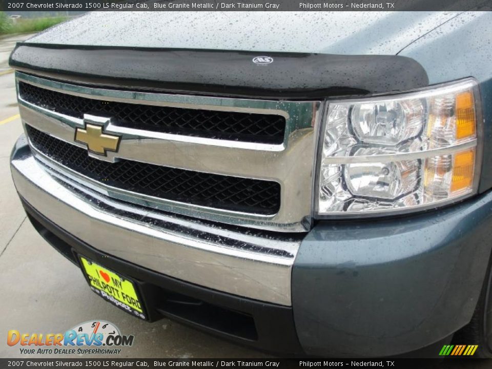 2007 Chevrolet Silverado 1500 LS Regular Cab Blue Granite Metallic / Dark Titanium Gray Photo #11