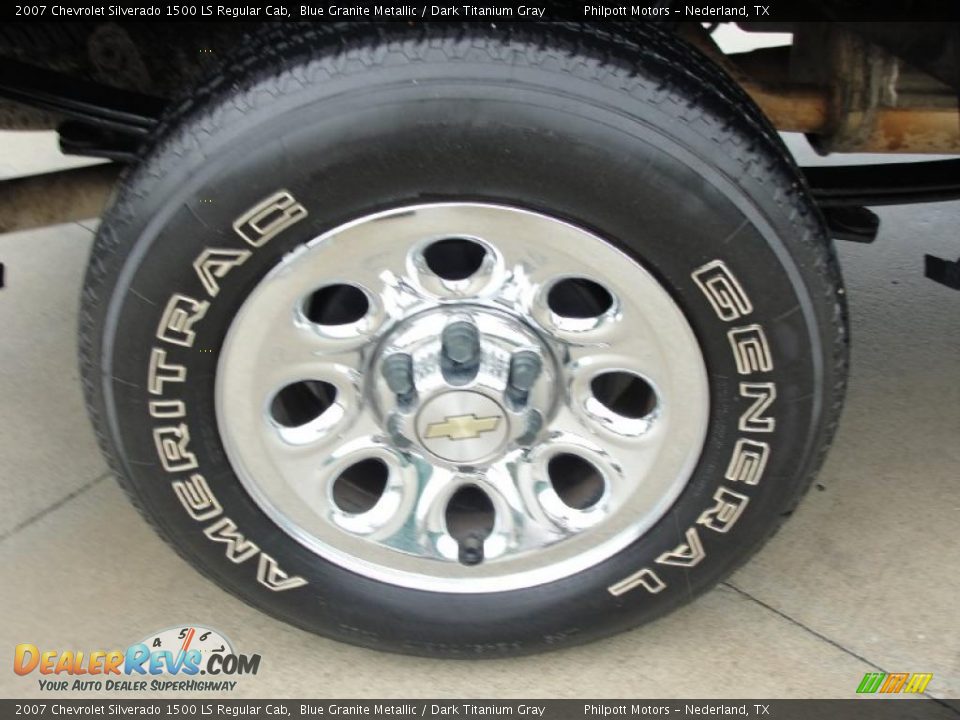 2007 Chevrolet Silverado 1500 LS Regular Cab Blue Granite Metallic / Dark Titanium Gray Photo #14