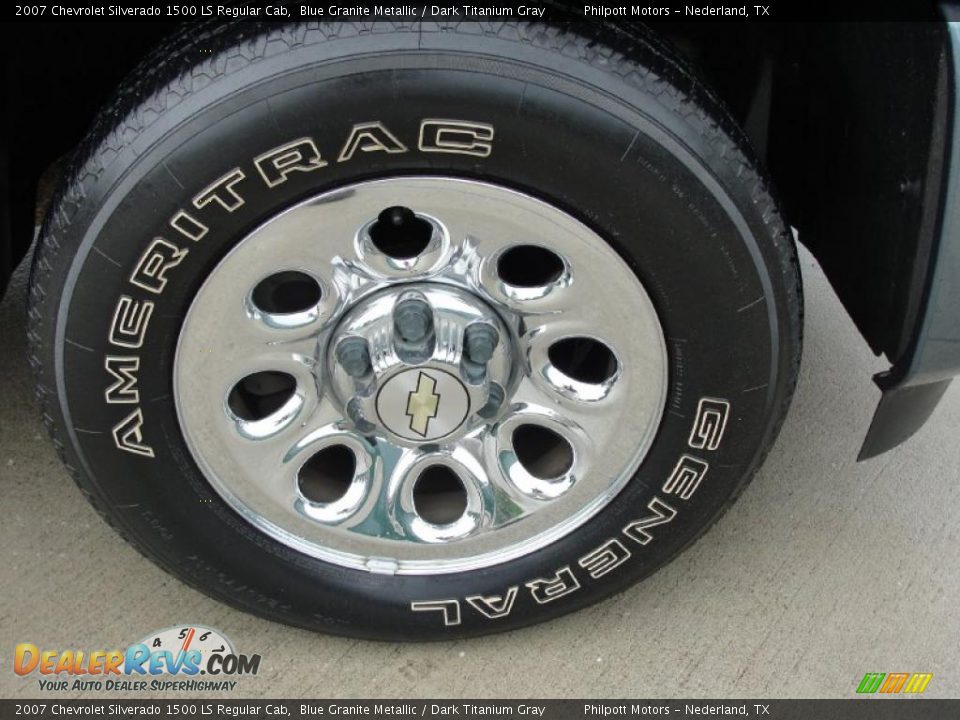 2007 Chevrolet Silverado 1500 LS Regular Cab Blue Granite Metallic / Dark Titanium Gray Photo #15