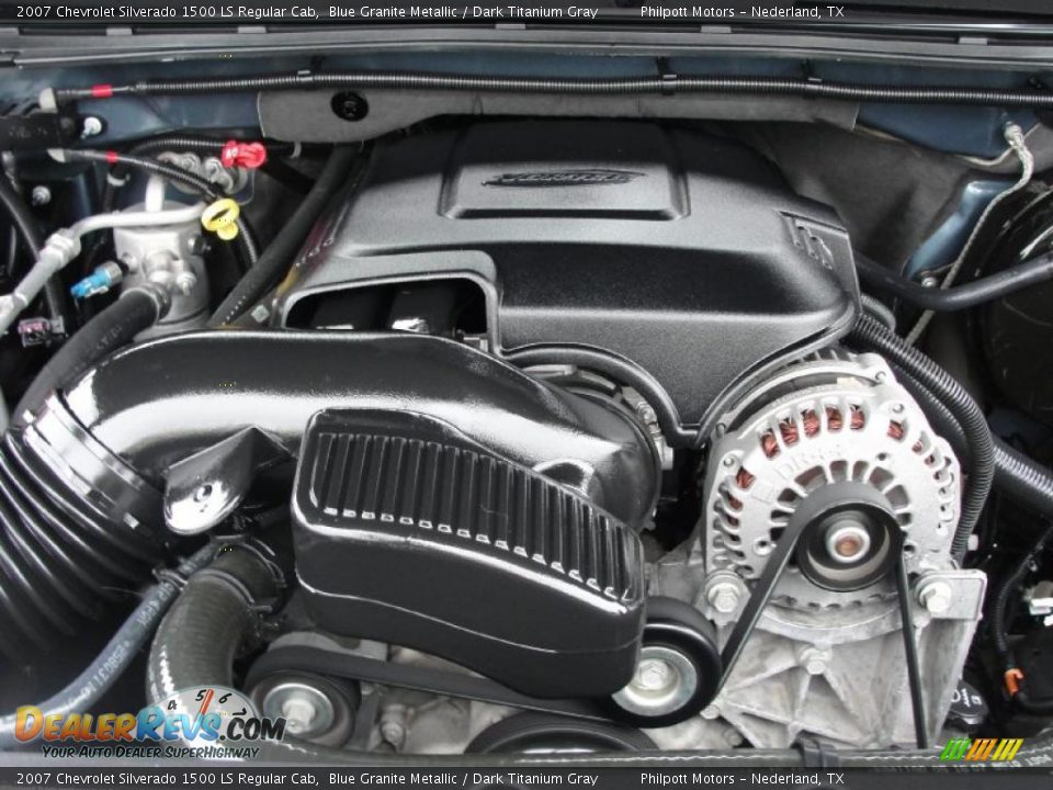 2007 Chevrolet Silverado 1500 LS Regular Cab Blue Granite Metallic / Dark Titanium Gray Photo #22