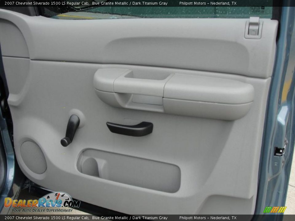 2007 Chevrolet Silverado 1500 LS Regular Cab Blue Granite Metallic / Dark Titanium Gray Photo #23