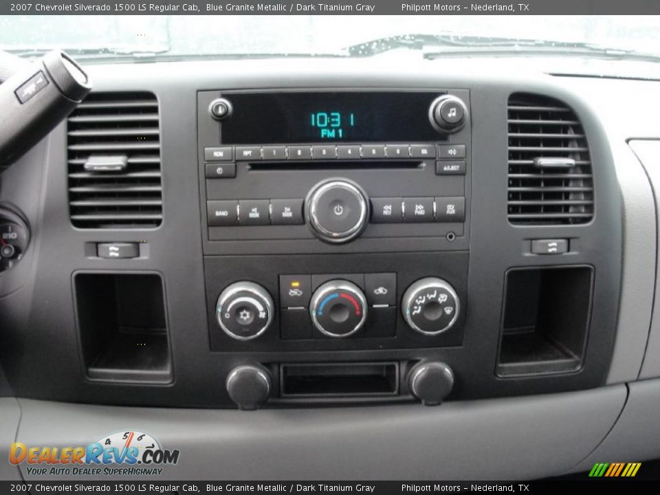 2007 Chevrolet Silverado 1500 LS Regular Cab Blue Granite Metallic / Dark Titanium Gray Photo #28