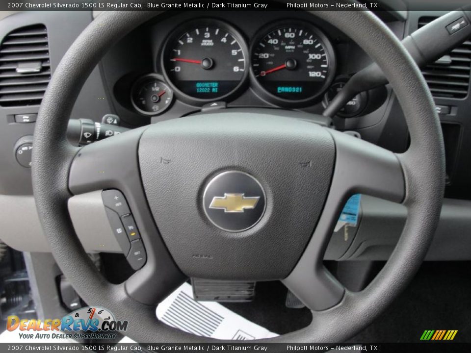 2007 Chevrolet Silverado 1500 LS Regular Cab Blue Granite Metallic / Dark Titanium Gray Photo #31