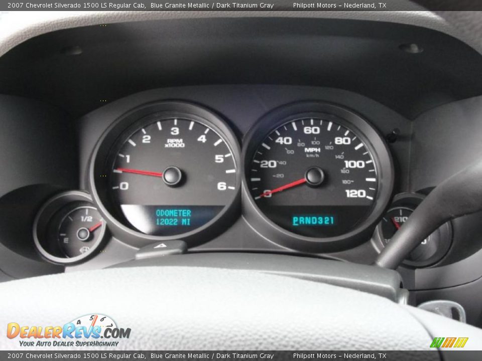 2007 Chevrolet Silverado 1500 LS Regular Cab Blue Granite Metallic / Dark Titanium Gray Photo #32