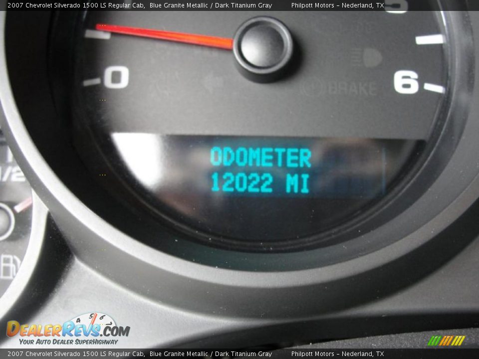 2007 Chevrolet Silverado 1500 LS Regular Cab Blue Granite Metallic / Dark Titanium Gray Photo #33