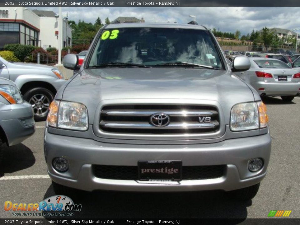 2003 Toyota Sequoia Limited 4WD Silver Sky Metallic / Oak Photo #2