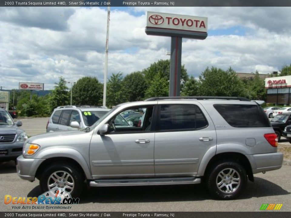 2003 Toyota Sequoia Limited 4WD Silver Sky Metallic / Oak Photo #3