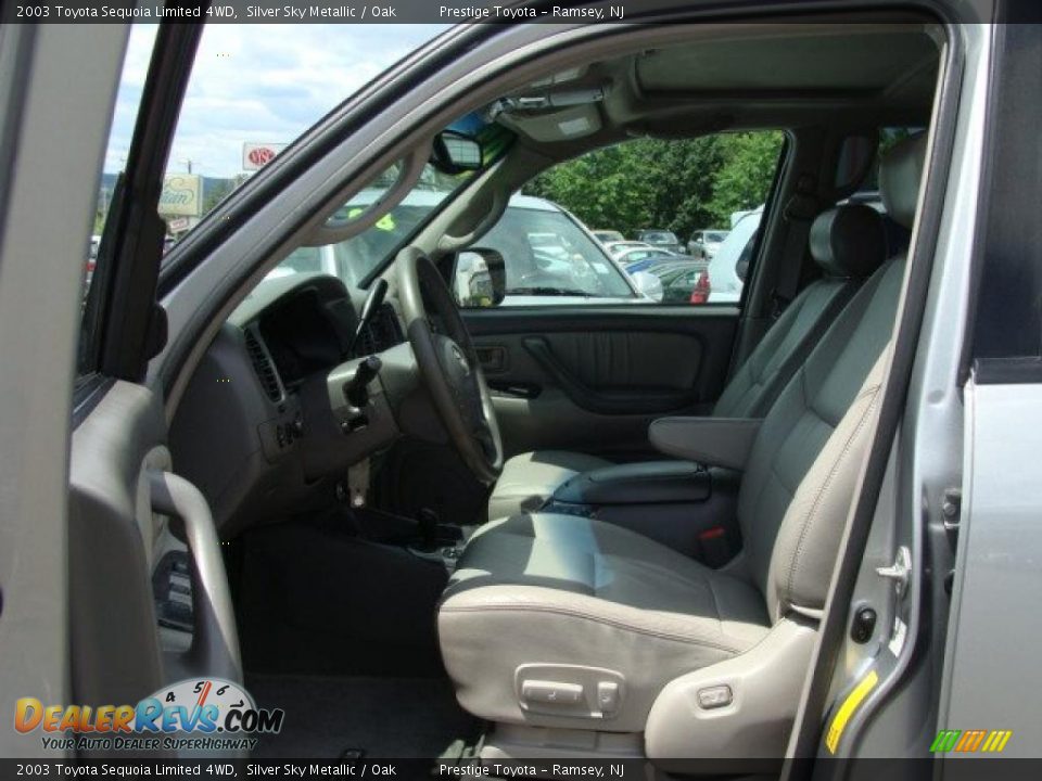 2003 Toyota Sequoia Limited 4WD Silver Sky Metallic / Oak Photo #7